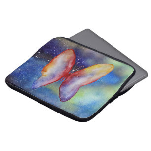 Space Butterfly Art Neoprene Laptop Sleeve 13"