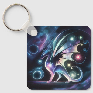 Space Butterfly Dragon  Key Ring
