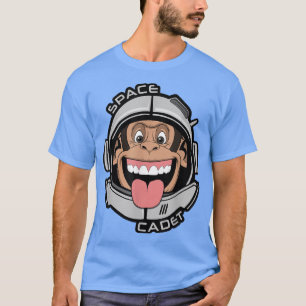 Space Cadet Chimp  Monkey Astronaut Ape Helmet  T-Shirt