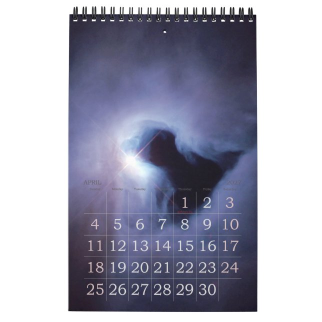 Space Calendar (Apr 2027)