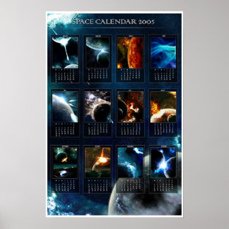 Space Calendar 2005 Poster