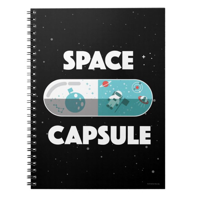 Space Capsule Spiral Notebook (Front)