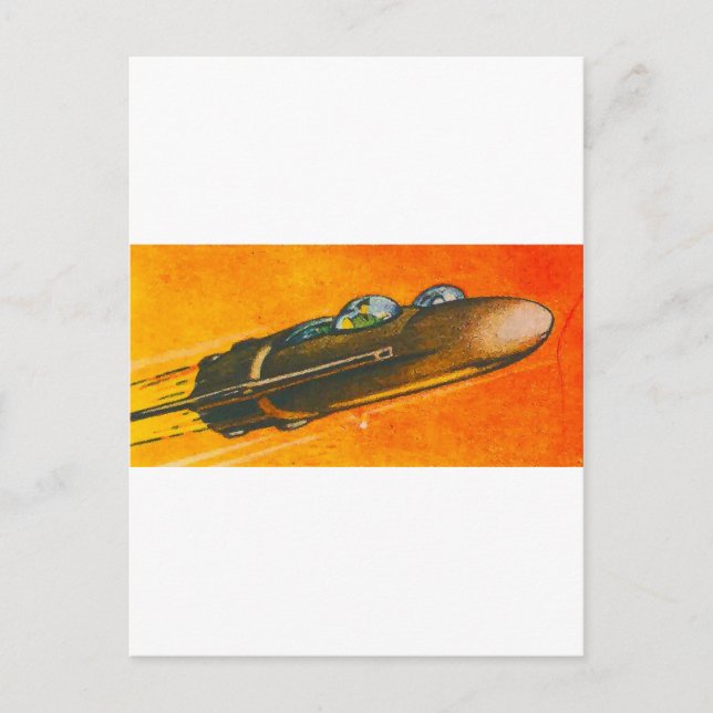 Space Car Postcard (Front)