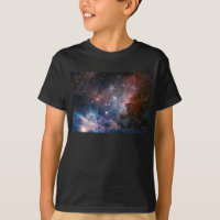 Space Carina Nebula in Red & Blue Hubble Telescope