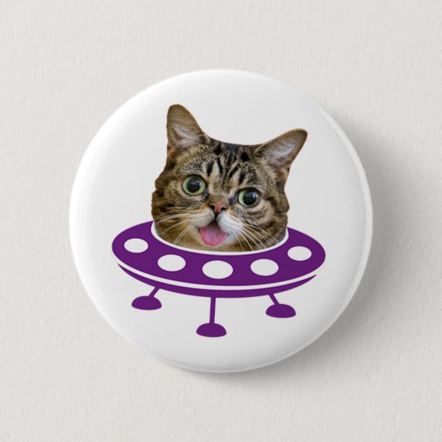 Space Cat     6 Cm Round Badge (Front)