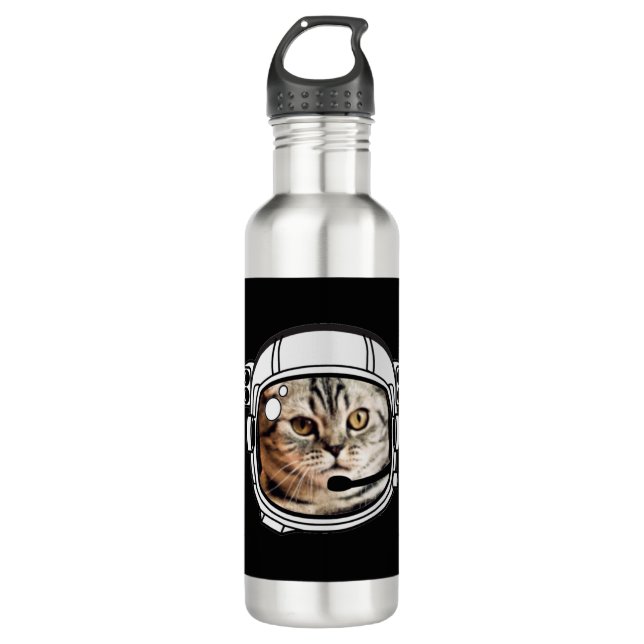 Space Cat 710 Ml Water Bottle (Front)