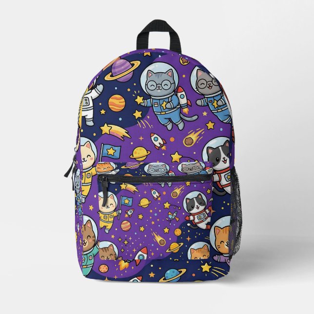 Space Cat Astronaut Backpack (Front)