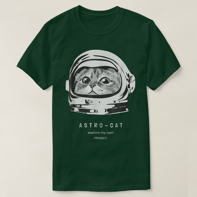 Space Cat Astronaut Cat Cosmic Raveling Astro Cat  T-Shirt (Design Front)