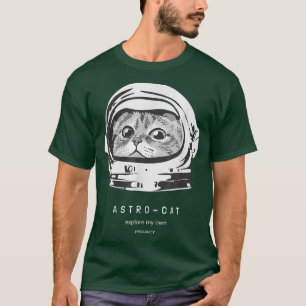 Space Cat Astronaut Cat Cosmic Raveling Astro Cat  T-Shirt