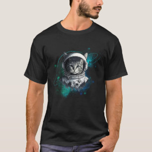 Space Cat Astronaut T-Shirt
