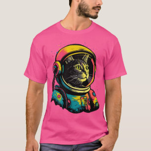 Space Cat Astronaut T-Shirt