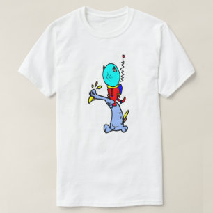 Space Cat & Birds T-Shirt