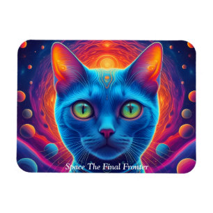 Space Cat Cosmic Feline Magnet