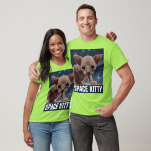 SPACE CAT Funny T-Shirts