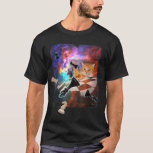 Space Cat Galaxy Chess Board Set Pieces Lagoon Neb T-Shirt