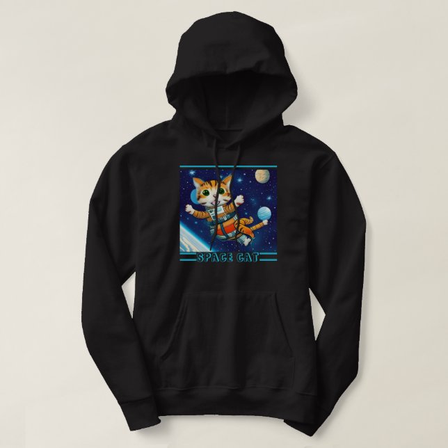 Space Cat Hoodie (Design Front)