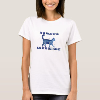 space cat , It Is What It Is And It Is Not Great T-Shirt