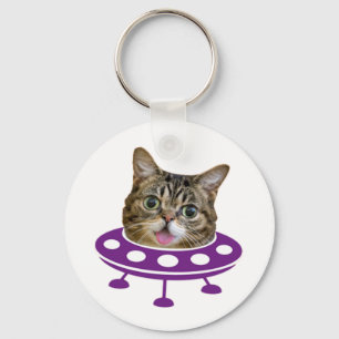 Space Cat Key Ring