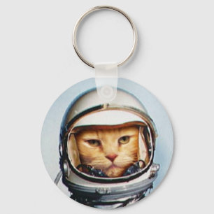 Space Cat Key Ring