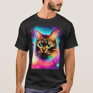 Space Cat Kitty Kitten In Cat Style 10 T-Shirt