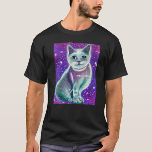 Space Cat Kitty Kitten In Cat Style 14 T-Shirt