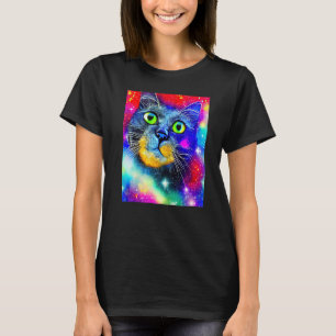 Space Cat Kitty Kitten In Cat Style 8 T-Shirt