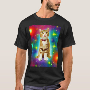 Space Cat Kitty Kitten In Cat Style T-Shirt