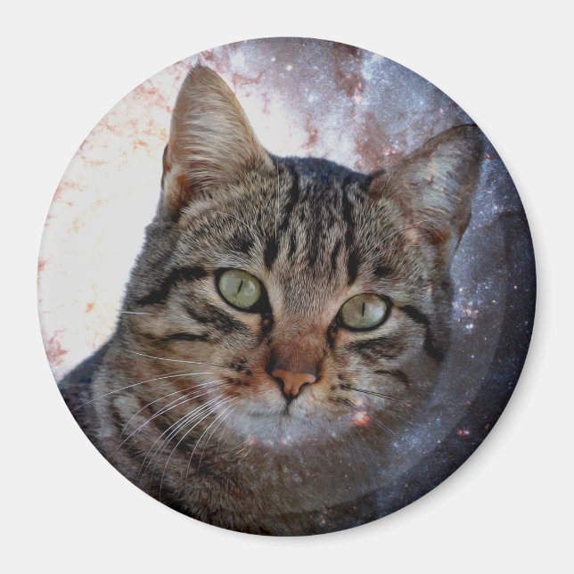Space Cat Magnet (Front)