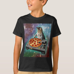 Space Cat Meme Galaxy Universe Pizza Kitty Kitten  T-Shirt
