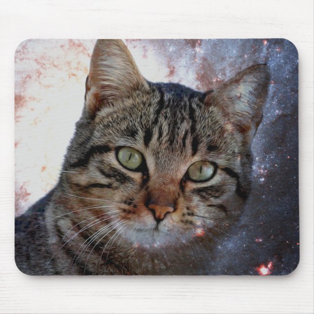 Space Cat Mouse Pad (Front)