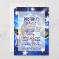 Space cat playing basketball