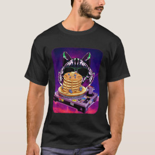 Space Cat Remix DJ pancake Remix for cat galaxy    T-Shirt