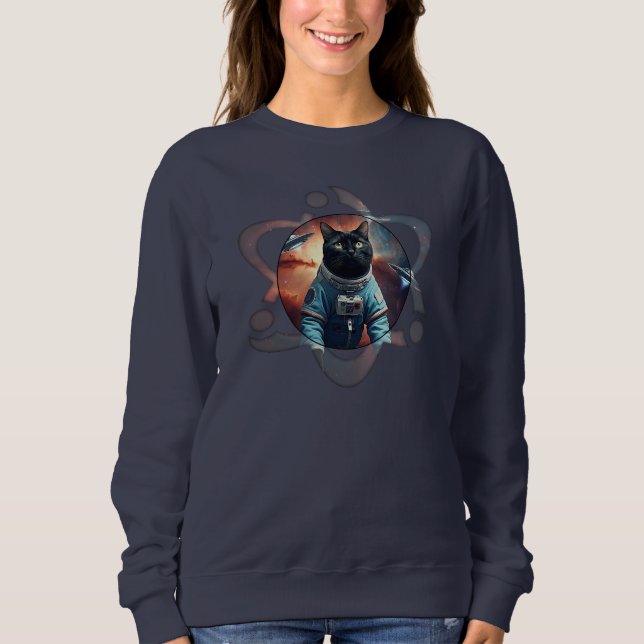 Space Cat Science Sweatshirt (Front)