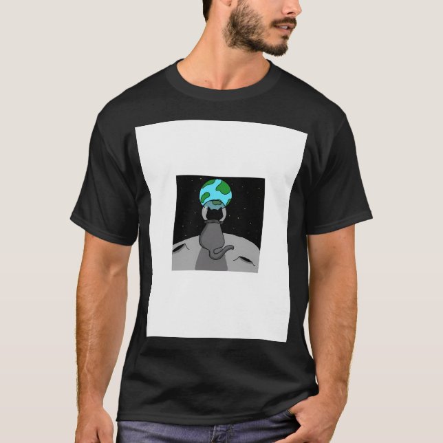 Space Cat T-Shirt (Front)
