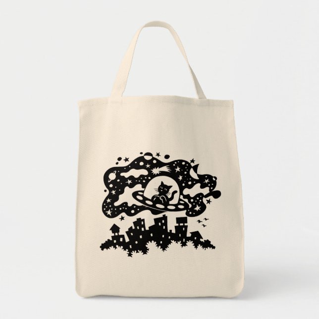 Space Cat Tote (Front)