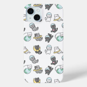 Space Cats iPhone 15 Mini Case