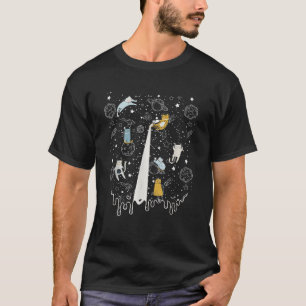 Space Cats Milkyway Galaxy Kitten Cat Lover T-Shirt