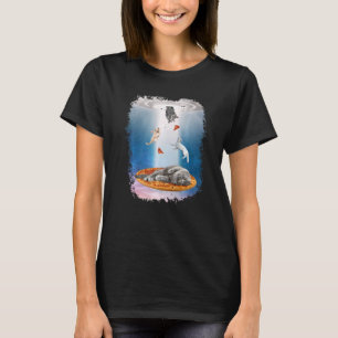 Space Cats UFO Pizza Cat Galaxy Funny Kitty In Spa T-Shirt