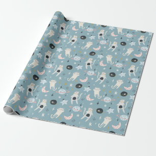 Space Cats Wrapping Paper