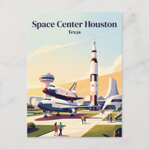 Space Centre Houston Texas Postcard