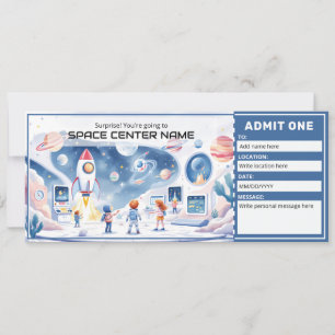 Space Centre - Space Museum Ticket Template