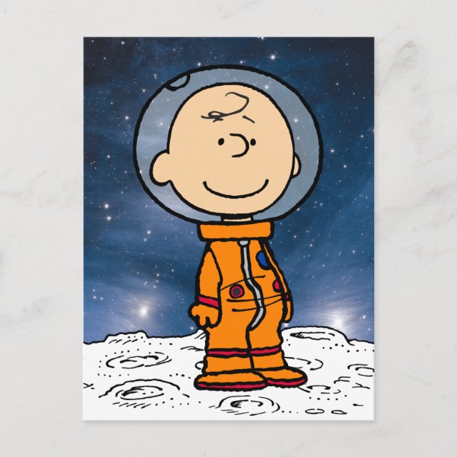 SPACE | Charlie Brown Astronaut Postcard (Front)