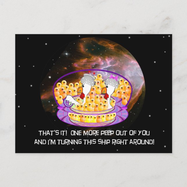 Space Chickens Postcard (Front)