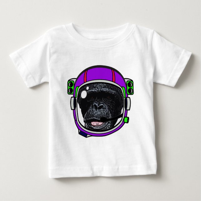 Space Chimp Baby T-Shirt (Front)