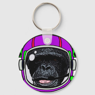 Space Chimp Key Ring