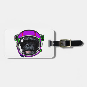 Space Chimp Luggage Tag