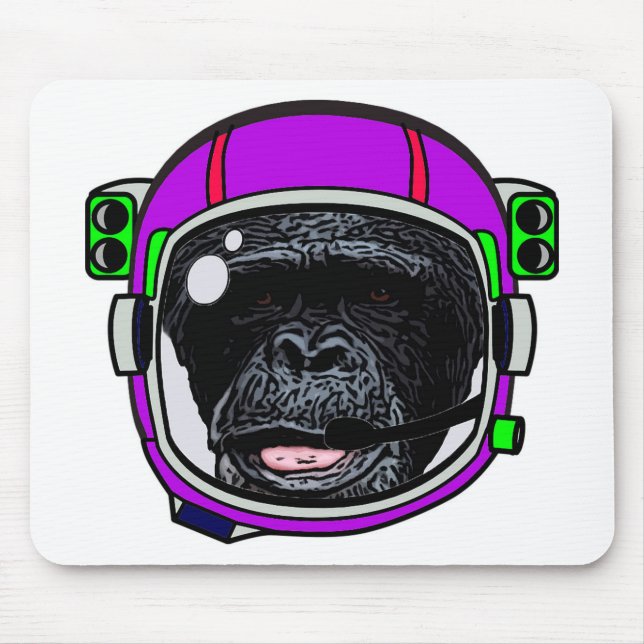 Space Chimp Mouse Pad (Front)