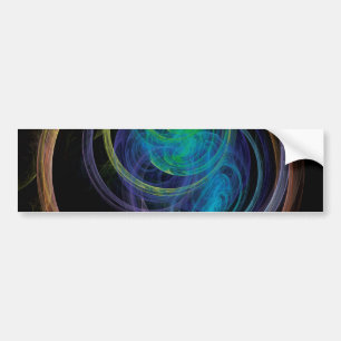 Space Circles Bumper Sticker
