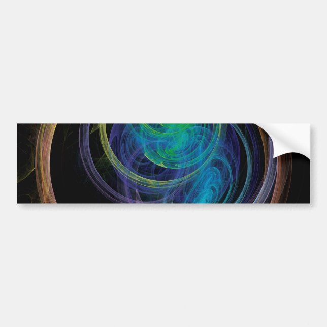 Space Circles Bumper Sticker (Front)
