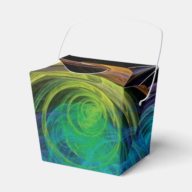 Space Circles Favour Box (Front Side)